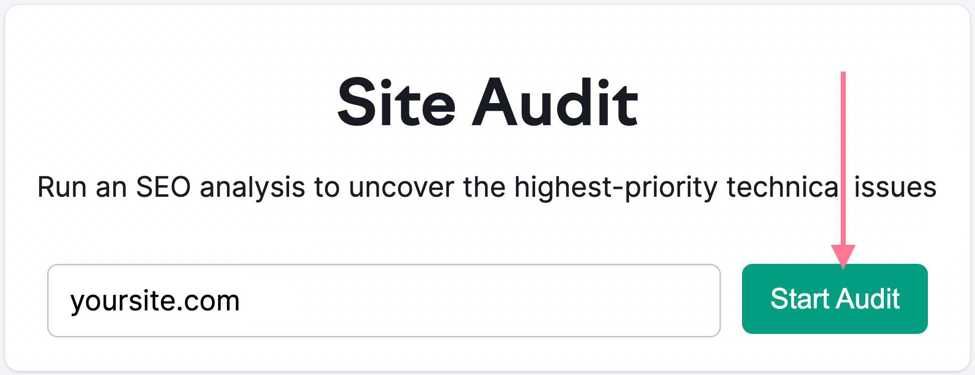 site audit tool